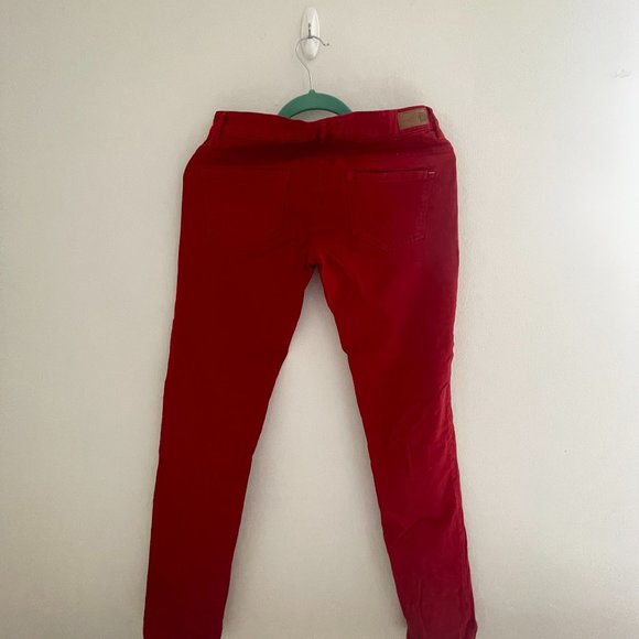 🌸 Women's Garage Denim Stretchy Red Jeans, SIZE 9 - Picture 4 of 4